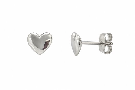 Orecchini Lo Scrigno Gioielli Donna in Oro bianco CUORI PIATTI FIMA - CUORI PIATTI FIMA